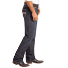 Men's Rock and Roll Denim Relaxed Rope Stitch Stackable Bootcut Jeans BMTBD04810 - Crazy House Western Wear