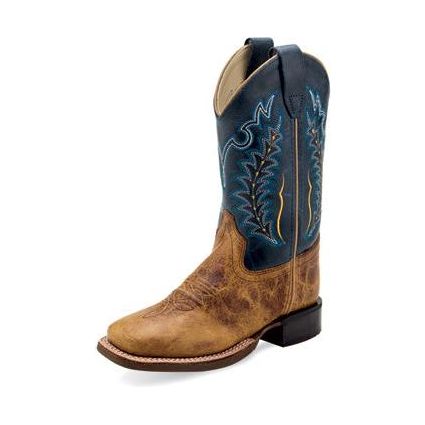 Old West Distressed Cowhide Boot - Crazy House Western Wear