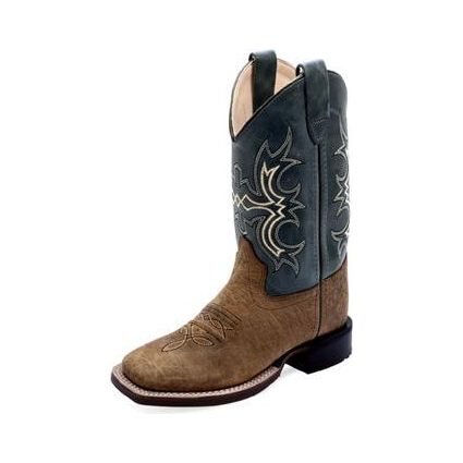 Old West Natural Cowhide Boot - Crazy House Western Wear