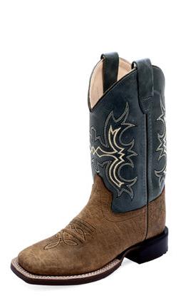 Old West Natural Cowhide Boot - Crazy House Western Wear