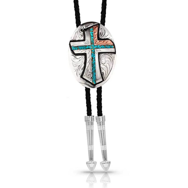 Montana Silversmiths Inner Light Turquoise Bolo Tie BT4779