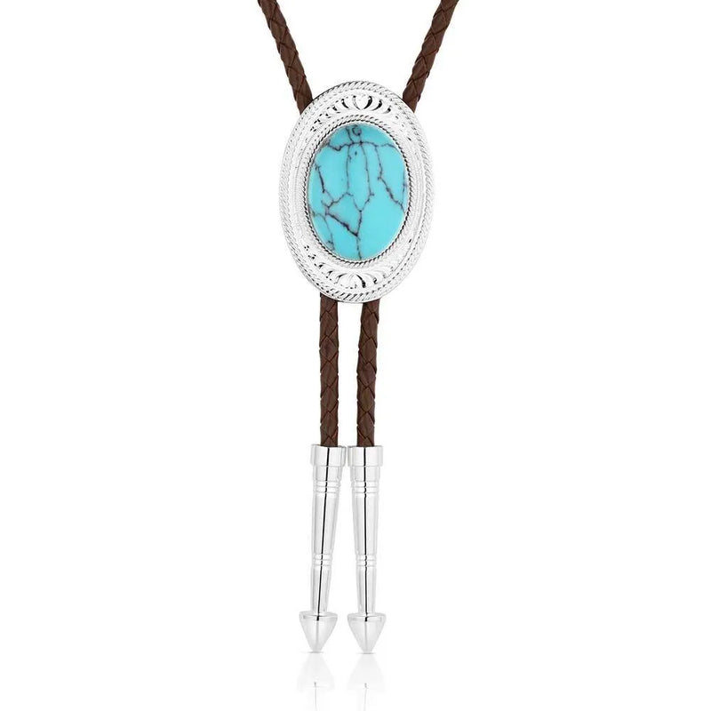 Montana Silversmiths The Outlaw Turquoise Bolo Tie BT6146TQ
