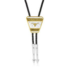 Montana Silversmiths Honor and Grit Bolo Tie with Longhorn BT6169-384S