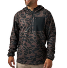 Burlebo Men's Bendita Camo Blaze Tech Quarter Zip BTQZ-BITAC