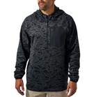 Burlebo Men's Black Camo Blaze Tech Quarter Zip BTQZ-BLKC