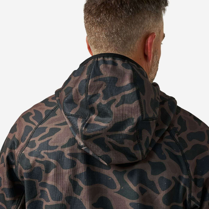 Burlebo Men's Bendita Camo Blaze Tech Quarter Zip BTQZ-BITAC