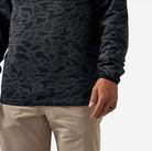 Burlebo Men's Black Camo Blaze Tech Quarter Zip BTQZ-BLKC