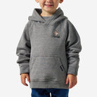 Burlebo Boy's Dark Heather Gray Ducks Flying In Fleece Hoodie Y-FH-DFI-DHG