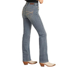 Women's Rock and Roll Mid Rise Curve Stitch Modest Bootcut Jeans BW1MD05310 - Crazy House Western Wear