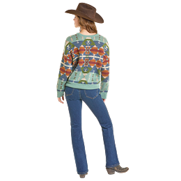 Women's Rock and Roll Aztec Sweater BW32T07003