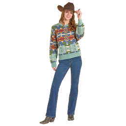 Women's Rock and Roll Aztec Sweater BW32T07003