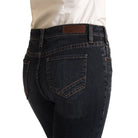 Women's Rock and Roll Dark Wash Regular Fit Mid Rise Riding Jeans BW4RD03576 - Crazy House Western Wear