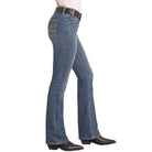 Women's Rock and Roll Mid Rise Curved Stitch Riding Jeans BW4RD05327 - Crazy House Western Wear