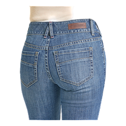 Women's Rock and Roll Denim Double Button Trousers BW5MD07849