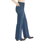 Women's Rock and Roll Denim Clasp Detail Relaxed Flare Jeans BW6HD07846
