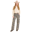 Women's Rock and Roll Denim Camo Cargo Relaxed Flare Jeans BW6HD07900