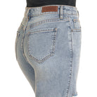 Women's Rock and Roll High Rise Studded Straight Cropped Jeans BW9HD04796 - Crazy House Western Wear