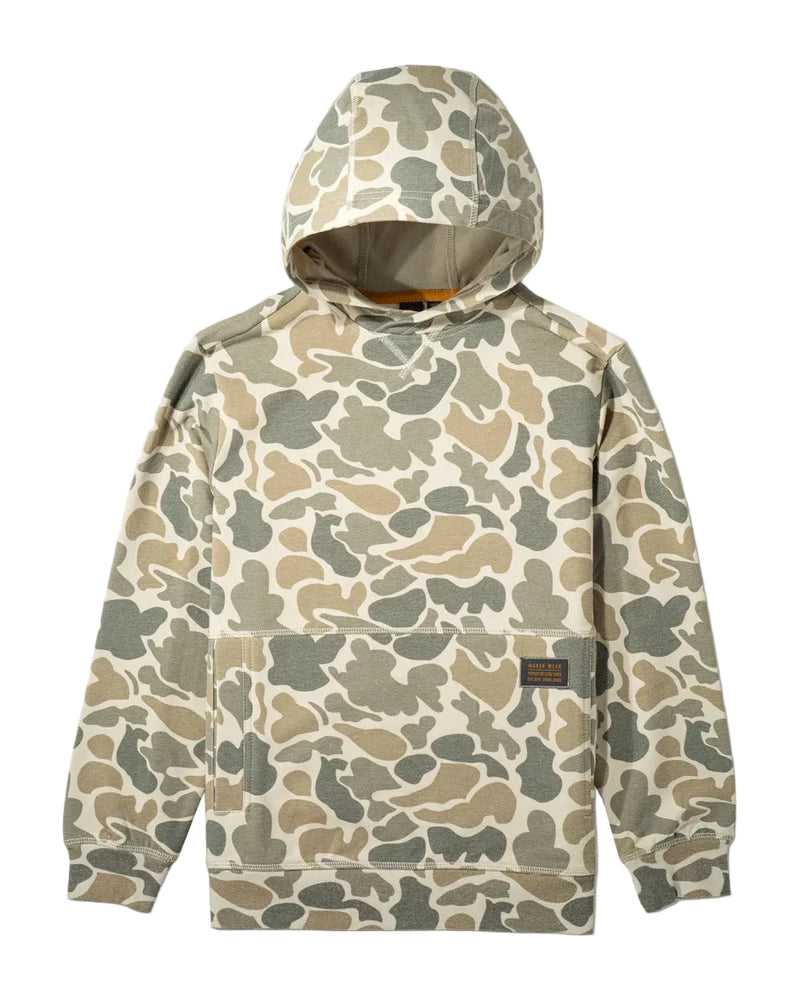 Marsh Wear Boy's Khaki Mallard Camo Fireside Hoodie BWF1009