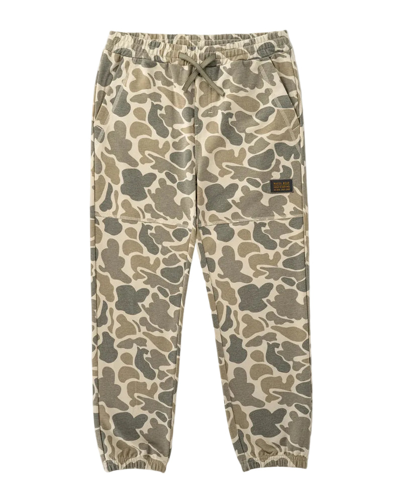 Marsh Wear Boy's Khaki Mallard Camo Fireside Fleece Pants BWP02