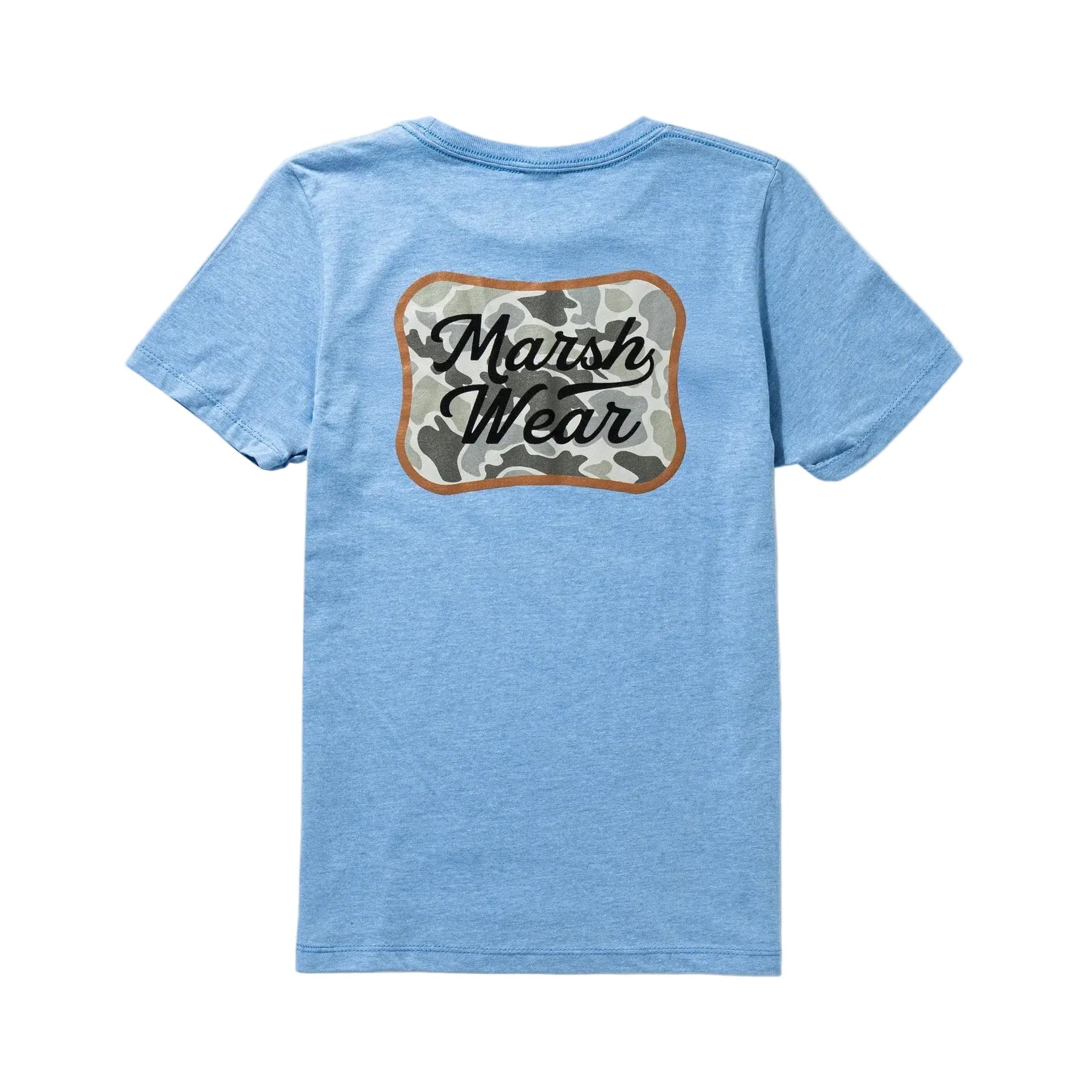 Boy's Marsh Wear Light Blue Heather Roadside Short Sleeve T-shirt BWT4029-LBLH