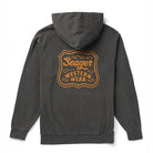 Seager Men's Pigment Black Badge Premium Hoodie MFSU26PBDGEPBLK