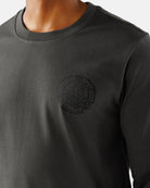 Waggle Men's Dark Gray Big Foot's Big Wheels Long Sleeve T-shirt 