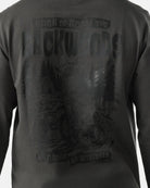 Waggle Men's Dark Gray Big Foot's Big Wheels Long Sleeve T-shirt 