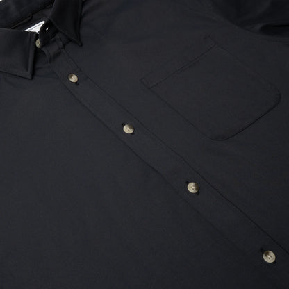 Men's Poncho "The Cast Iron" Black Long Sleeve Button Up Shirt 