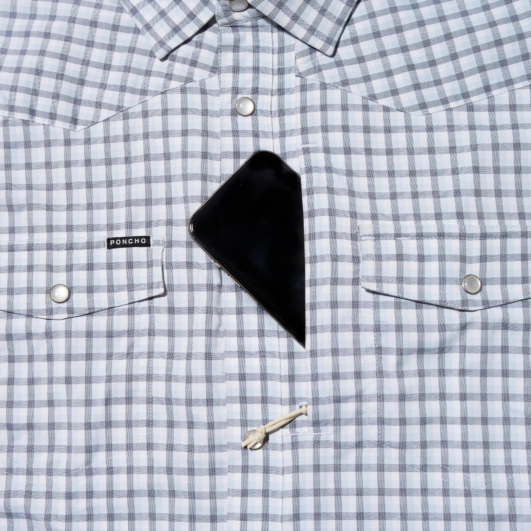 Men's Poncho The Blackfin Pearl Snap Shirt - Crazy House Western Wear