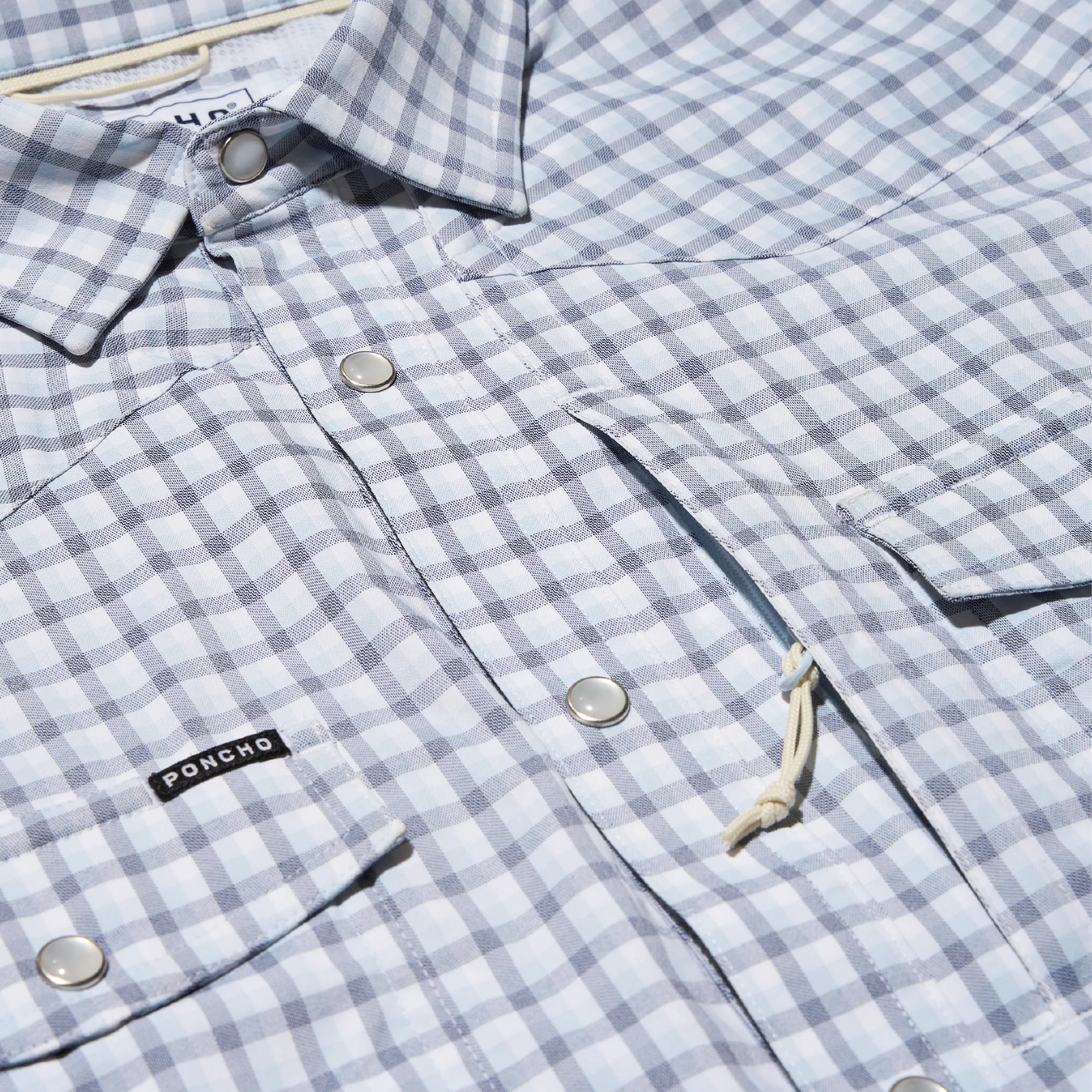 Men's Poncho The Blackfin Pearl Snap Shirt - Crazy House Western Wear