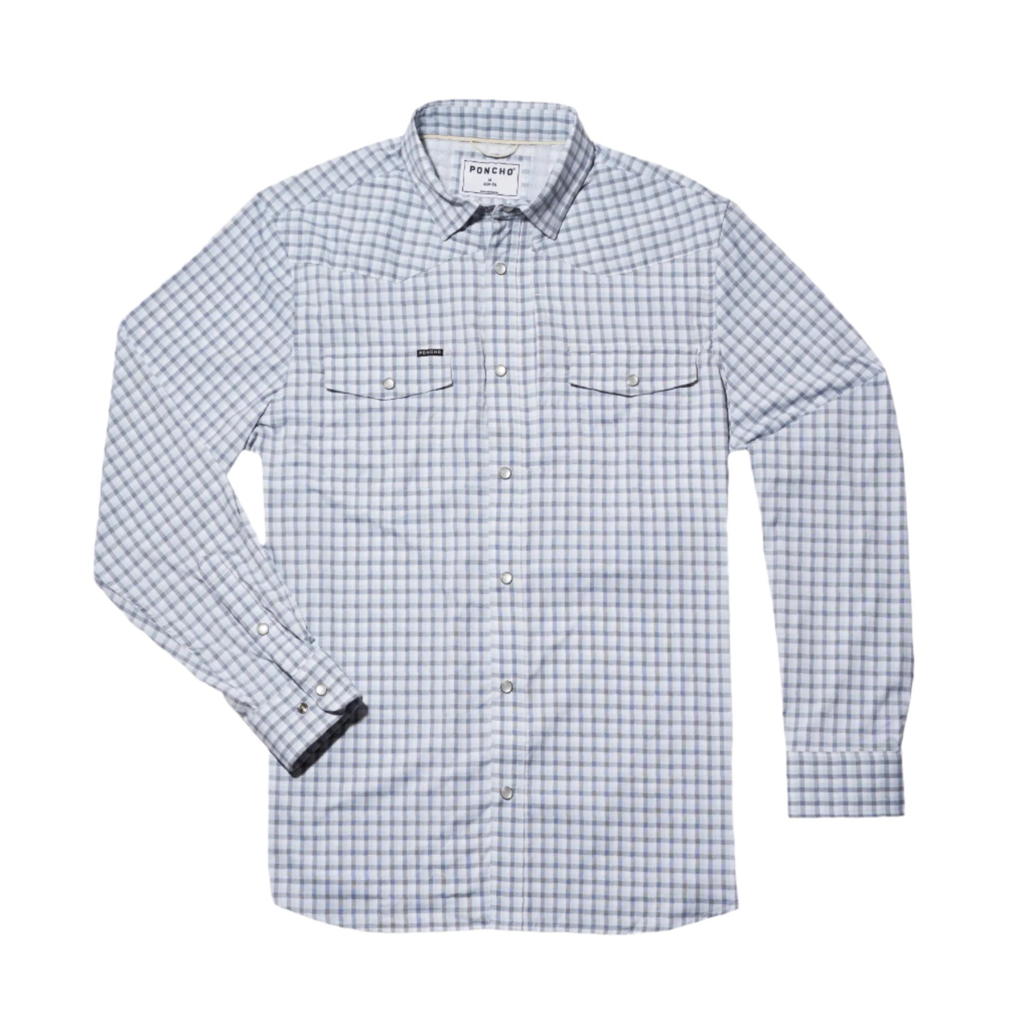 Men's Poncho The Blackfin Pearl Snap Shirt - Crazy House Western Wear