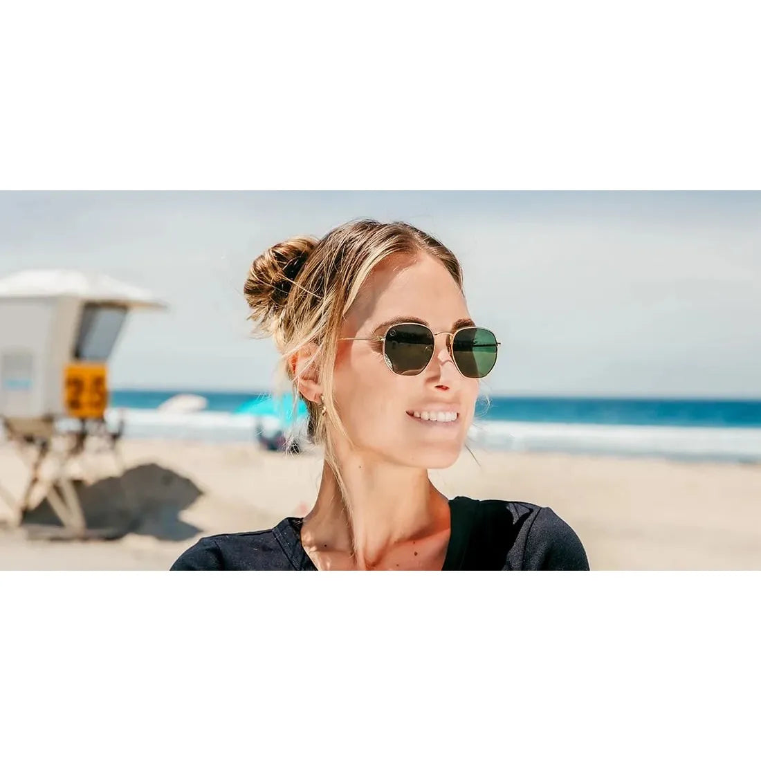 Blenders Whiskey Shiner II Hexagram Sunglasses BE7401