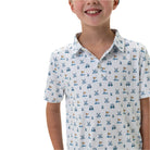 Boy's Burlebo Youth Polo - Hole In One Shirt Y-PP-HIO-W - Crazy House Western Wear