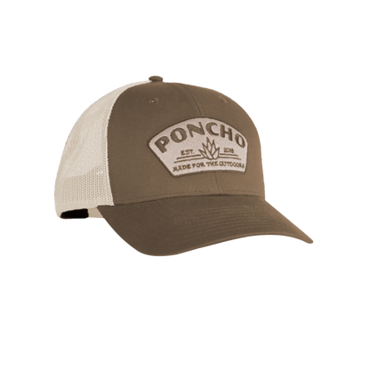 Men's Poncho Brown Agave Cap