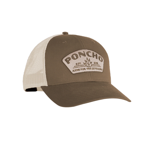 Men's Poncho Brown Agave Cap