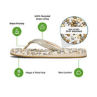 Women's Sanuk Silver Bubblecush Flip Flops 1169930-SLV