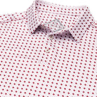 Men's Burlebo Performance Polo - Texas White & Maroon PP-TWAM - Crazy House Western Wear