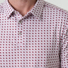 Men's Burlebo Performance Polo - Texas White & Maroon PP-TWAM - Crazy House Western Wear