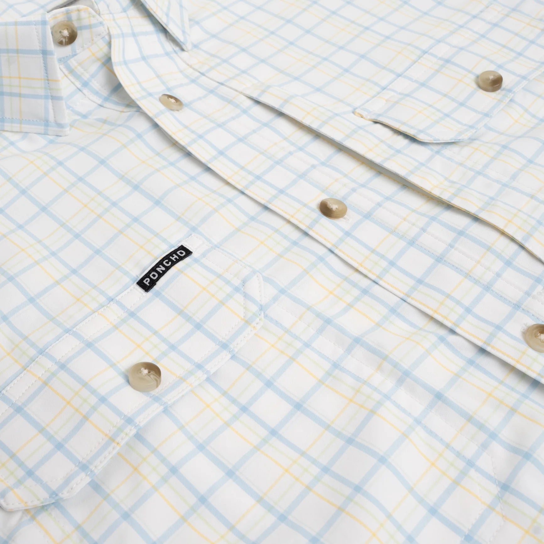 Men's Poncho Bird Island Button Up Shirt - Crazy House Western Wear