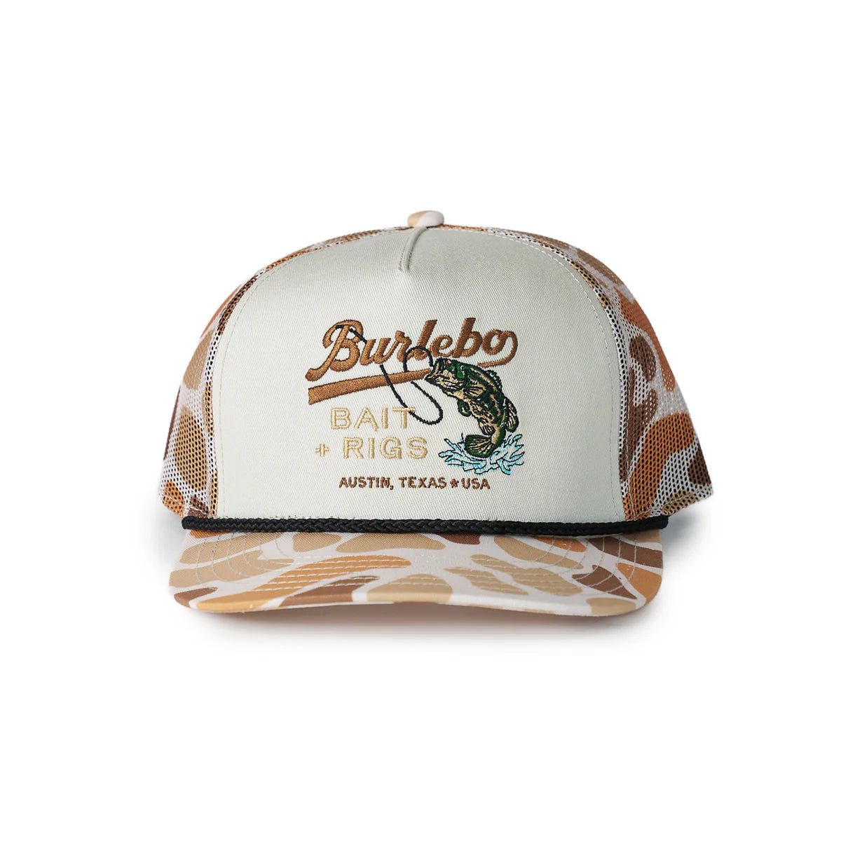 Men's Burlebo Camo Mesh Bait and Rigs Cap C-BAR-C