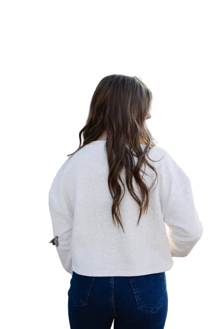 Women's TwoFly Calf Season Gray Sweater 