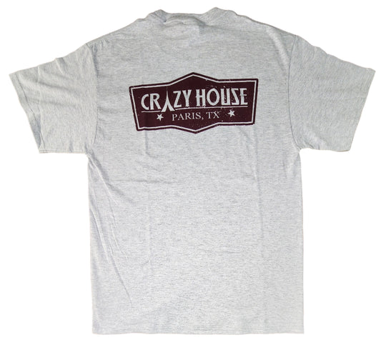 Crazy House Original T-Shirt - 6313ASH - Crazy House Western Wear