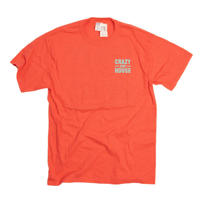 Unisex Crazy House 1 on 1 T-shirt Coral and Mint CH50651CORAL - Crazy House Western Wear