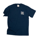 Unisex Crazy House T-shirt Dark Blue and White CH50655NEPBLU - Crazy House Western Wear