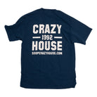 Unisex Crazy House T-shirt Dark Blue and White CH50655NEPBLU - Crazy House Western Wear