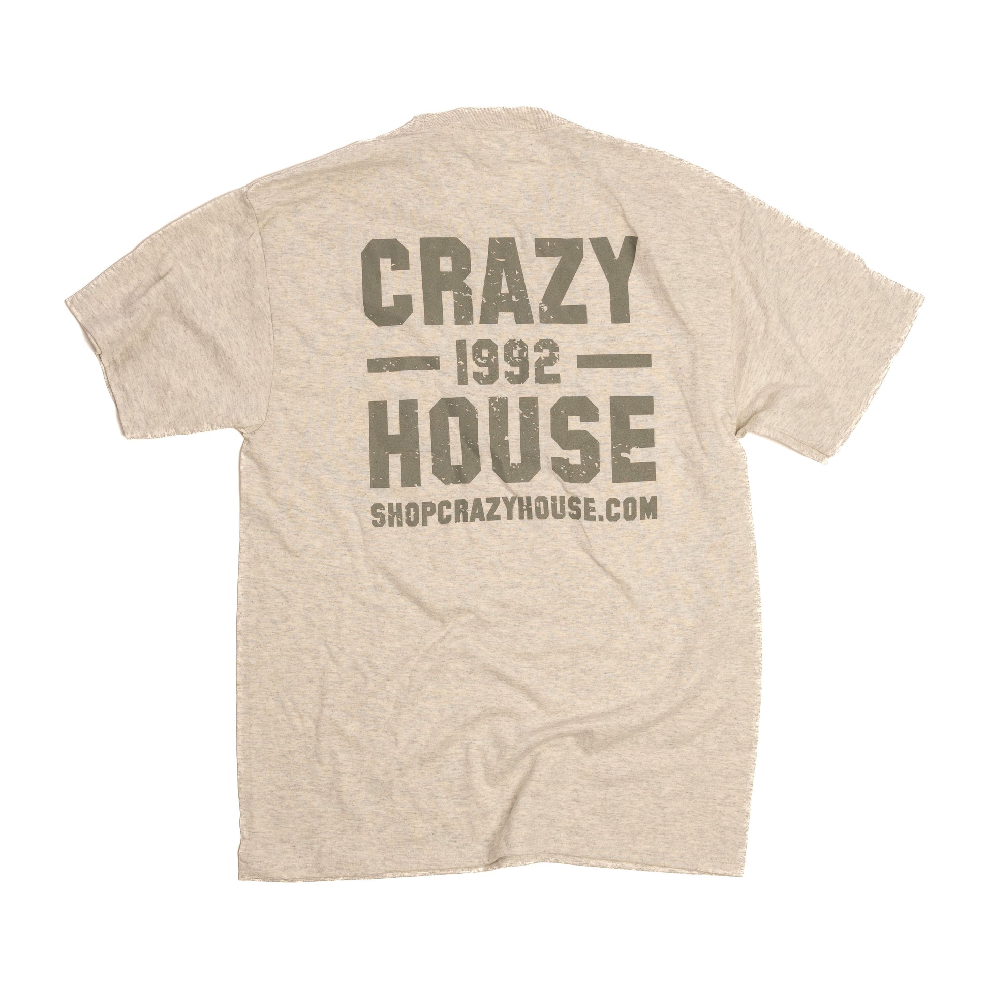 Unisex Crazy House T-shirt Oat & Heather Grey CH50652OATHTR - Crazy House Western Wear