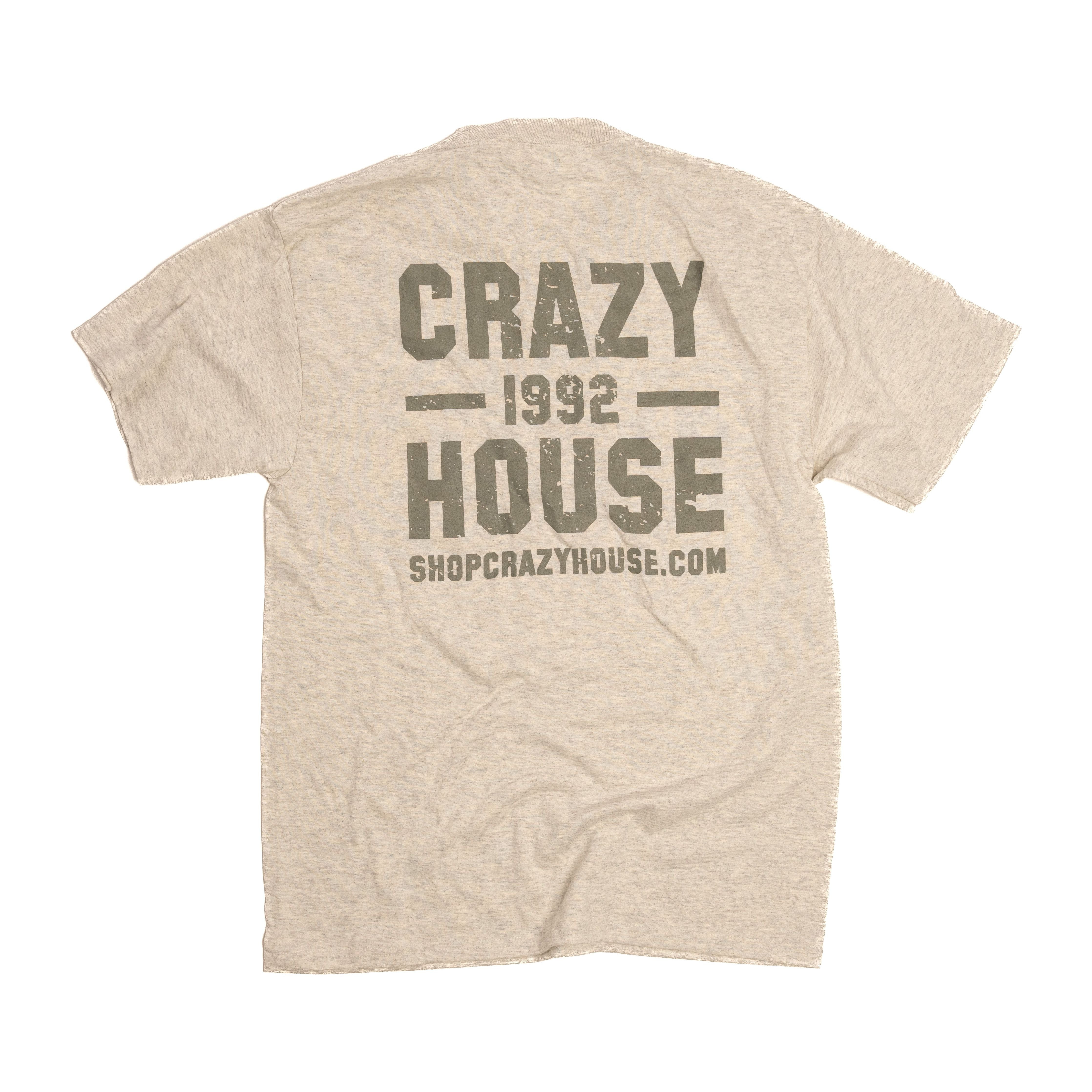 Unisex Crazy House T-shirt Oat & Heather Grey CH50652OATHTR - Crazy House Western Wear