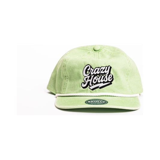 Crazy House Unisex Lime Green Old School Snapback With Stitching - Crazy House Western Wear