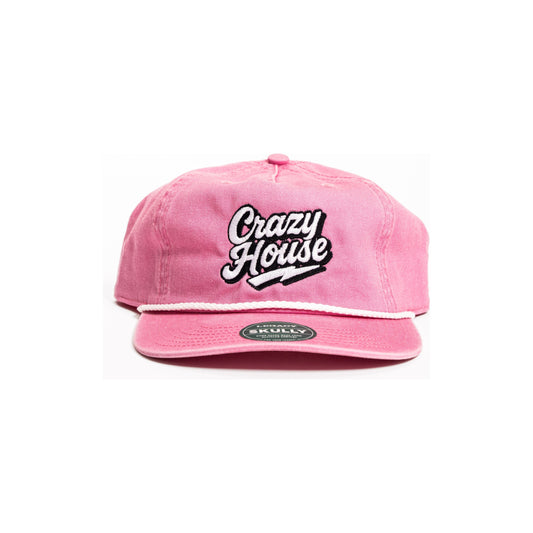 Crazy House Unisex Pink Old School Snap Back with Stitching - Crazy House Western Wear
