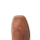 Men's Top Hand Rum Brown Smooth Ostrich with 13" Blue Jean Suede Tops HP8074 - Crazy House Western Wear